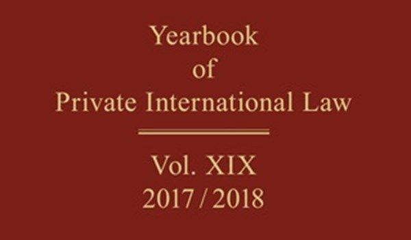 Yearbook of Private International Law - Volume XIX