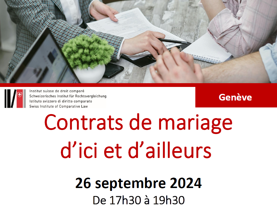 Contrats de mariage  d’ici et d’ailleurs 