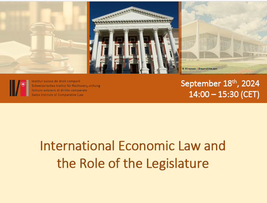 International Economic Law and the Role of the Legislature