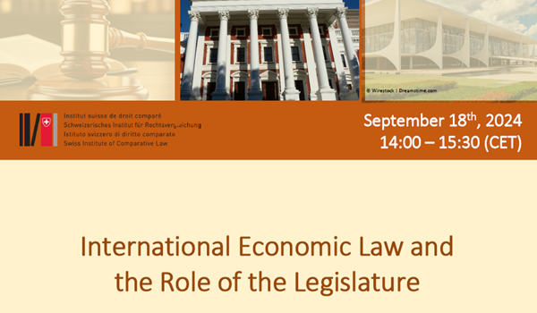 International Economic Law and the Role of the Legislature