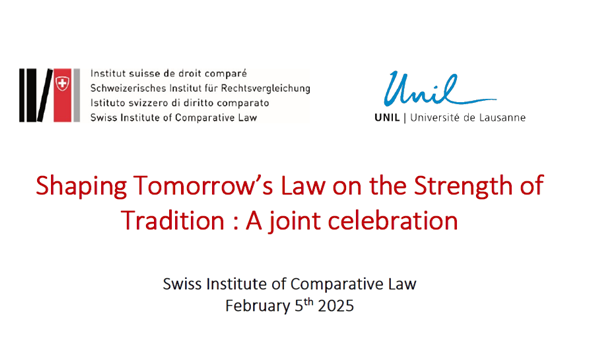 Shaping Tomorrow’s Law on the Strength of Tradition : A joint celebration