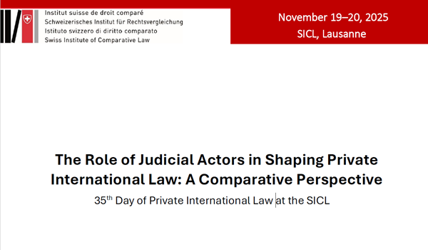 The Role of Judicial Actors in Shaping Private International Law: A Comparative Perspective